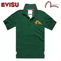 t shirt evisu coton discount hombre 2013 japan poisson rouge vert